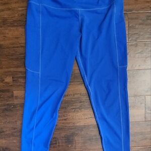 Blue Athletic Leggings